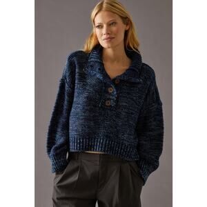 Anthropologie Oversized Pilcro Mega Henley Sweater | Small | New